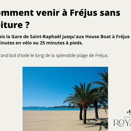 Maison Flottante Sur La Mer Bain Patte De Lion * Fréjus
